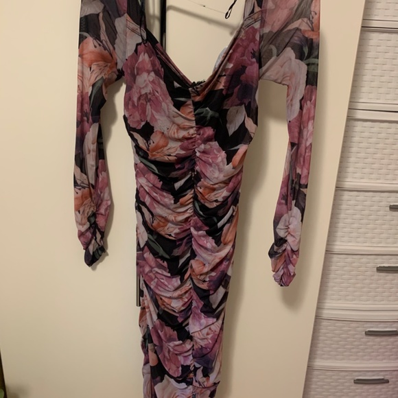 Bodycon Floral Dress for Women - Picture 4 of 4